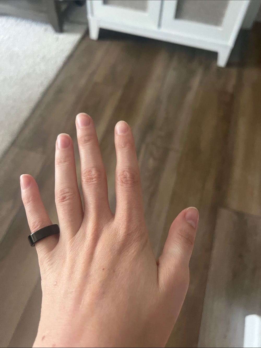 Black Smart Ring Bluetooth Fitness & Sleep Tracker Size 7